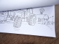 Preview: Großes Malbuch DDR Traktor Schlepper RS09 Famulus ZT323 D4K Mähdrescher Bagger