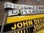 Preview: Aufkleber Klebefolie Motorhaube  passend für John Deere universell passend