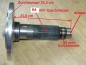 Preview: Steckachse hinten Radnabe Traktor Fiat 550 640 - 65.46 70.56