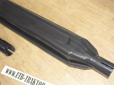 Traktor Auspuff Schalldämpfer Schlepper 45mm innen Schlepper Emaille Schwarz neu UTB + Fiat