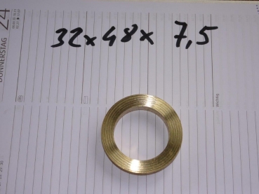 Scheibe Messing für Bolzen Vorderachse UTB Fiat 7,5 mm