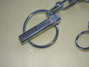Federstecker Klappsplint  mit Kette für 11 mm Loch