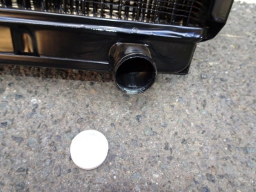 Messingkühler   rechteckig incl. Versand für baumaschinen Walze Radlader Kompressor universell einsetztbar