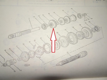 Zahnrad Getriebe UTB Fiat 4. Gang