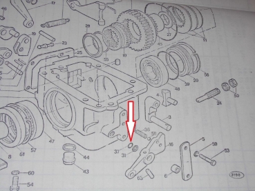 O - Ring im Allradgetriebe UTB Fiat DTC + im Deckel - Hebel Zapfwelle