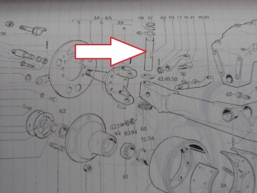 Achsschenkelzapfen Bolzen Hinterachse TIH 445
