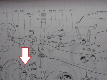 Zapfenkeil Hinterachse TIH 445