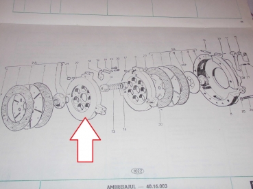 Druckplatte Kupplungsautomat UTB 300 302 445 TIH