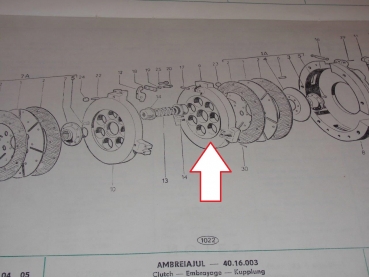 Druckplatte Kupplungsautomat UTB 300 302 445 TIH