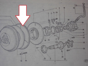 Kupplungsscheibe / Belag Fahrkupplung Raupe UTB SV445