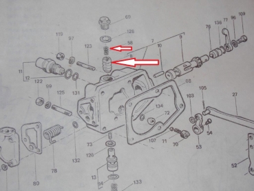 Ventil für Hydraulikblock UTB Fiat