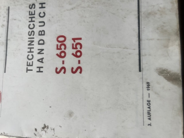 Technisches Handbuch Raupe UTB 650 651  original
