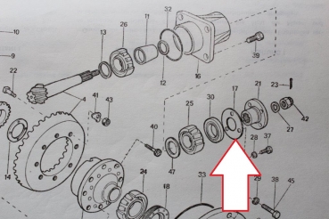 Deckel Abdeckung für Antrieb Allrad Vorderachse UTB Fiat DT Modelle