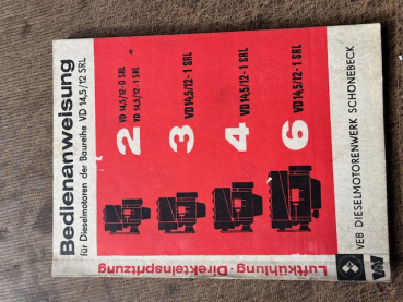 Betriebsanweisung Dieselmotoren Baureihe 14,5 /12 SRL original