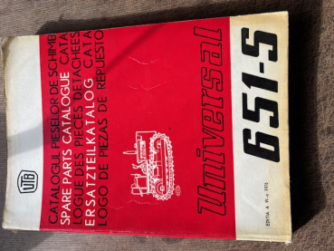 Ersatzteilkatalog Raupe UTB 651-S Universal original katalog Top Zustand