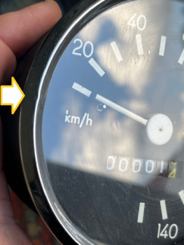 Tacho mit Chromring IFA W50 Wartburg 353 original DDR Bestand