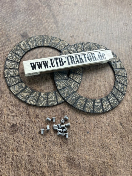 Kupplungsbelag + 18x Nieten Traktor 11er Deutz 200 mm Kupplungsscheibe RS09