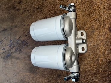 Dieselfilter Batterie Doppelfilter Traktor Fiat 90 Serie New Holland + 2x Tülle mit 10mm