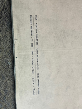 Ersatzteilkatalog Traktor Fiat 650 original