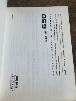 Ersatzteilkatalog Traktor Fiat 650 original