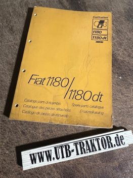 Ersatzteilkatalog Traktor Fiat 1180 + 1180 DT original incl. Versandkosten