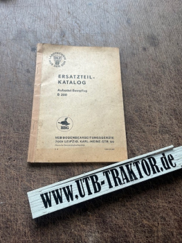 Ersatzteilkatalog Aufsattel - Beetpflug B200