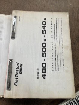 Ersatzteilkatalog Traktor Trattori  Fiat 480 - 500s - 540s original