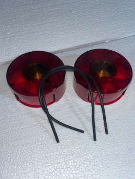 Kappen für Rücklicht DDR Rund Queck 2 Stück + 2x Gummidichtung
