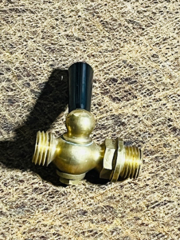 Oldtimer Messing Benzinhahn Ablasshahn Wasser Messinghahn 1/4 Zoll + M14x1,5