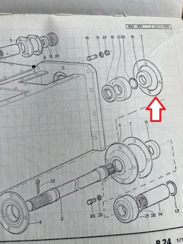 Dichtung für Deckel Flansch Getriebe TIH 445