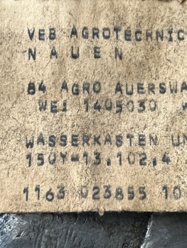 Wasserkasten oben vom Kühler für den T150K