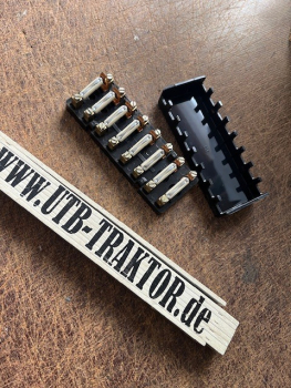 Sicherungsleiste DDR IFA 8 Fach mit Sicherungen