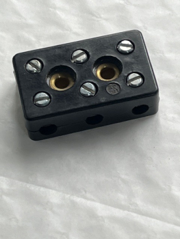 Lüsterklemme Bakelit Neu aus original DDR Bestand IKA 3 Fach