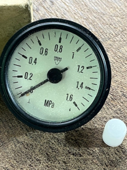 Druckluftanzeige Manometer DDR 60mm 0-1,6 mpa bis 16 Bar