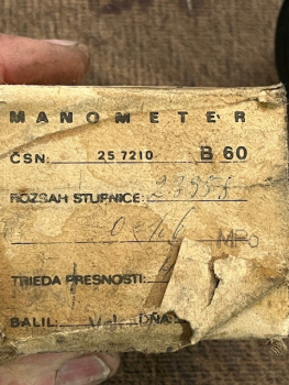 Druckluftanzeige Manometer DDR 60mm 0-1,6 mpa bis 16 Bar