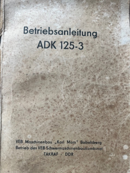 Betriebsanleitung ADK 125 - 3
