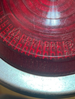 2 Stück Rücklicht rund für zwei Faden Birne