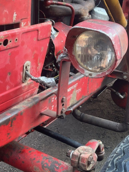2 stück Halterung Scheinwerfer UTB Fiat bei Frontladeranbau original