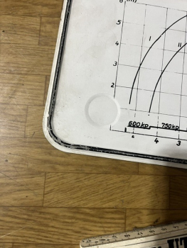 Blechschild für TIH 445 oder T159 Tragfähigkeit Lastdiagramm