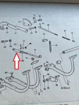 Gabel am Kupplungsgestänge UTB TIH Fiat