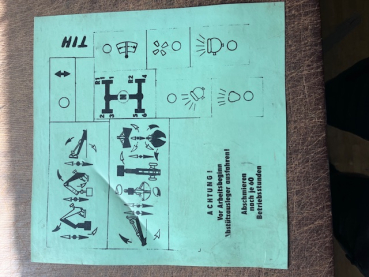 Bedien Anleitung TIH 445 original Symbole defekt 2. Wahl