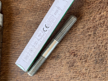 Stehbolzen 2x M10 Gewinde 85 mm gesamt