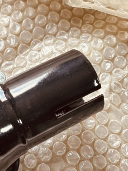 Auspuff - Schalldämpfer Schwarz emaille Traktor UTB Fiat länge 72cm kurz
