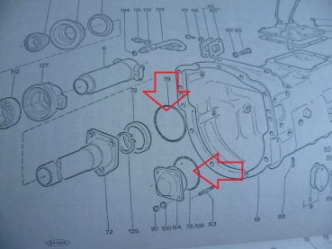 O ring Getriebe eingang Fiat UTB 550 640