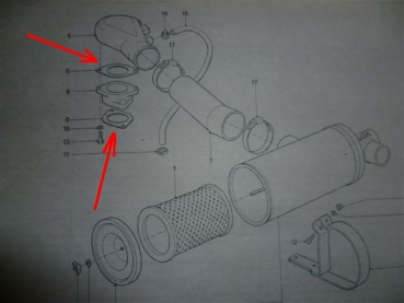 Dichtung Luftansaug UTB 300 302