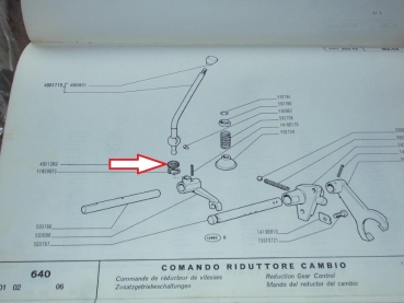 Dichtung Gummi für Schalthebel  Fiat 415 - 480 Art. Nr. 4971269