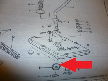 Dichtung Kunststoff für Schalthebel UTB Fiat