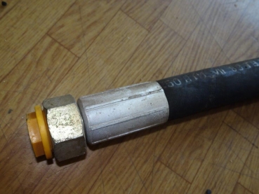 Hydraulikschlauch TIH 445 Länge 50 cm  Gewinde M27x2 DDR Lagerware Schlüsselweite 32mm