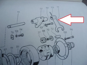 Schaltgabel Klaue UTB Fiat