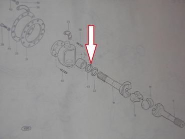 Simering Allrad Vorderachse UTB Fiat DT